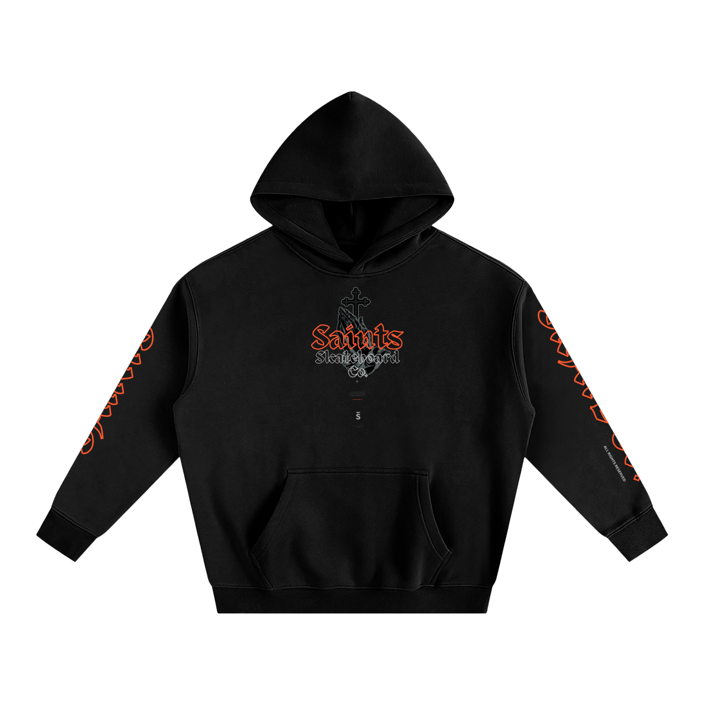 Hoodie,Praying Hands,oversized,heavyweight