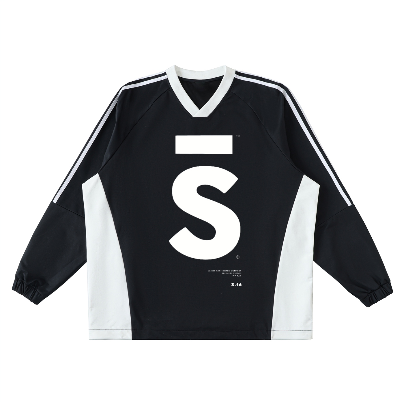 V-Neck ,Long-Sleeve,T-Shirt,Unisex